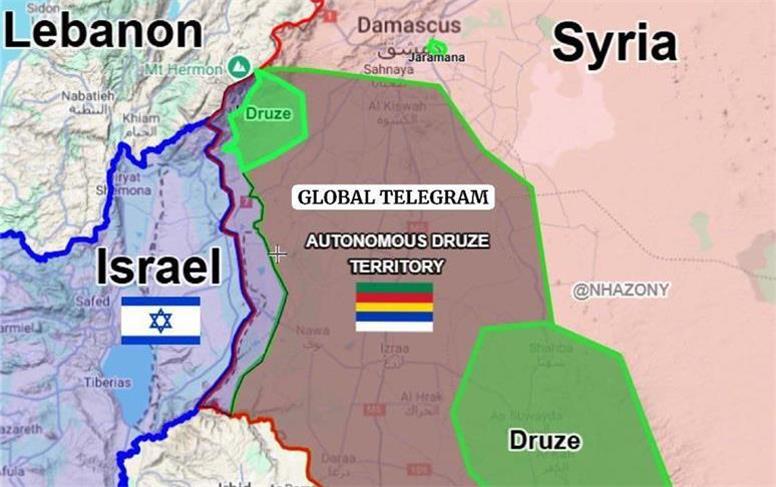 تجزیه سوریه کلید خورد/ رسانه‌های اسرائیلی: کشور جدیدی در خاورمیانه در حال رشد است/ عکس