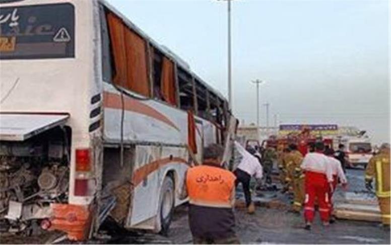 حادثه برای دانش‌آموزان در جاده قزوین