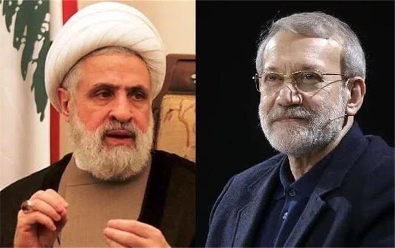 دیدار دبیرکل حزب الله لبنان با لاریجانی
