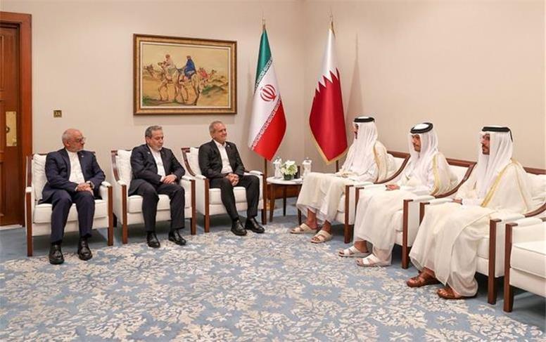 پزشکیان با امیر قطر دیدار کرد