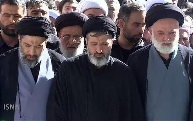 حضور فرزندان رهبر شهید انقلاب در مراسم تشییع + تصاویر