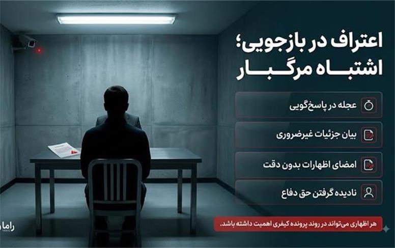 اعترافات ناخواسته در اتاق بازجویی؛ اشتباه مرگباری که پرونده کیفری را بی‌بازگشت می‌کند