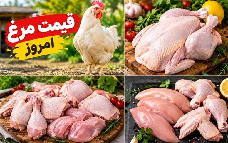 قیمت جدید مرغ، فیله، ران، سینه امروز چهارشنبه ۲۵ شهریور ۱۴۰۵