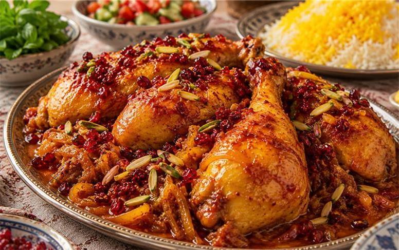 مرغ مجلسی زعفرانی به سبک رستوران‌ها؛ فوت‌وفن و راز سحرآمیز!