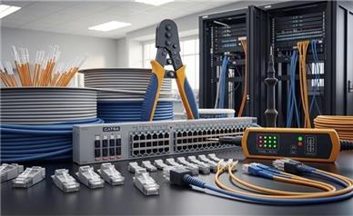 تجهیزات مورد نیاز برای کابل کشی شبکه