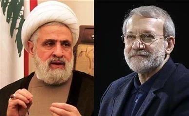 دیدار دبیرکل حزب الله لبنان با لاریجانی