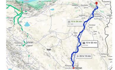 مسیر کرمان تا مشهد؛ فاصله، زمان سفر و شهرهای بین مسیر
