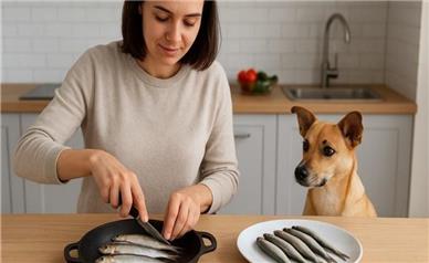طرز تهیه ماهی کیلکا برای سگ؛ غذای طبیعی و مقوی