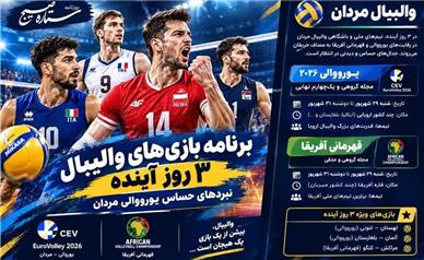 برنامه بازی‌های والیبال ۳ روز آینده؛ نبردهای حساس یورووالی مردان