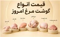 قیمت انواع گوشت مرغ امروز دوشنبه ۹ شهریور ۱۴۰۵؛ فیله و سینه مرغ چند شد؟