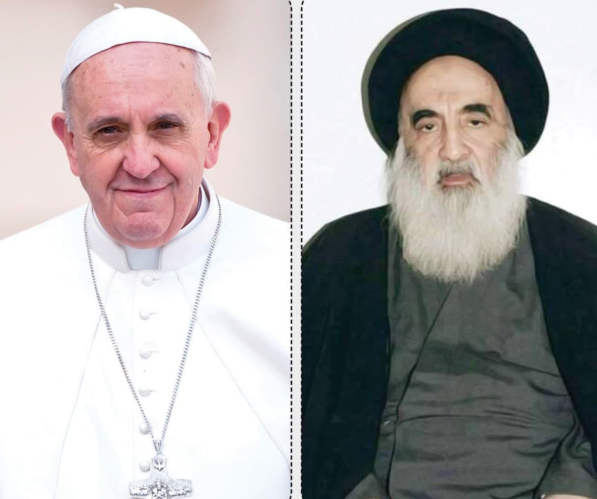 دیدار رهبر کاتولیک‌های جهان با مرجع شیعیان جهان
