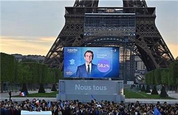 آشوب در پاریس در پی اعلام نتایج انتخابات/ مکرون: فرانسه را مستقل‌تر و اروپا را قدرتمندتر می‌کنم