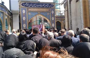 تشییع باشکوه پیکر مرحوم دکتر نعمت احمدی+ گزارش تصویری