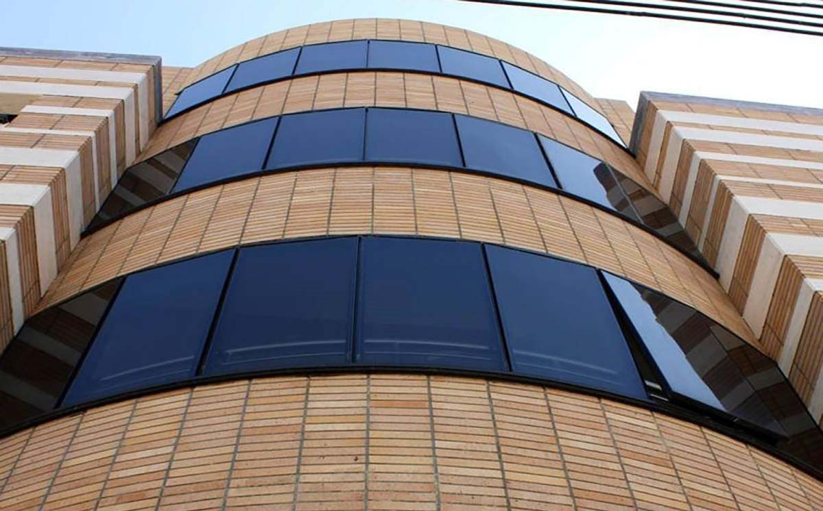 نمای ساختمان آجری جدید 