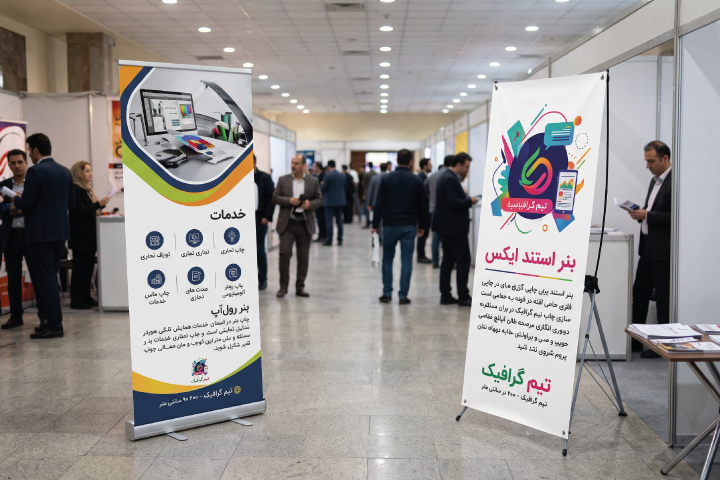 ابعاد استاندارد انواع بنر استندی