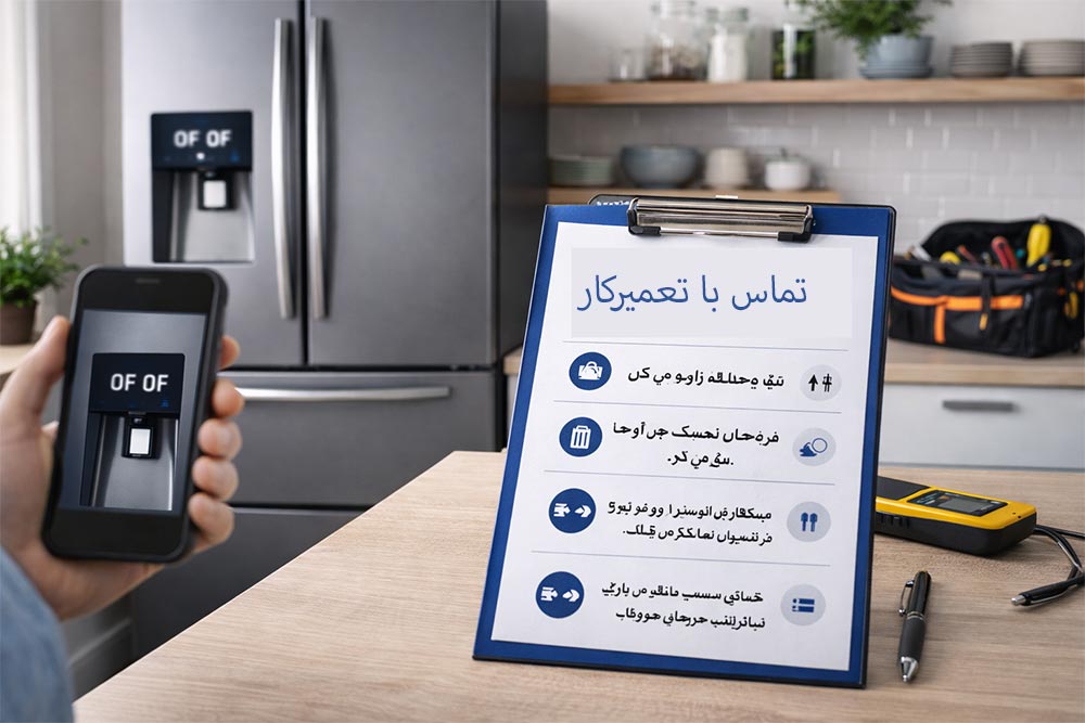 نکات مهم برای کاربر قبل از تماس با تعمیرکار