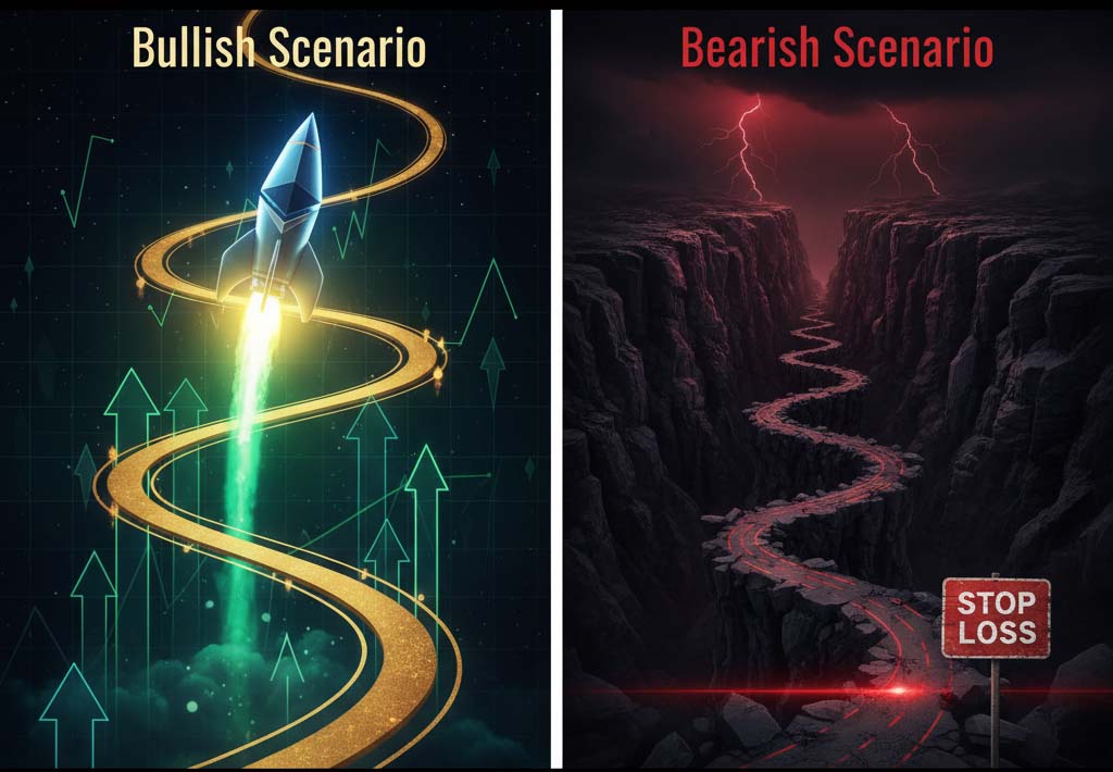 تا پایان سال 2025 سناریوی صعودیو نزولی قیمت اتریوم