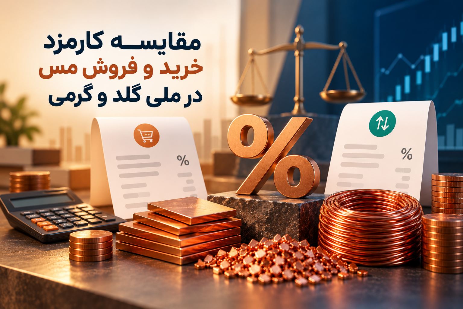 خرید مس از ملی گلد یا گرمی؟ مقایسه کارمزد، قیمت و نقدشوندگی